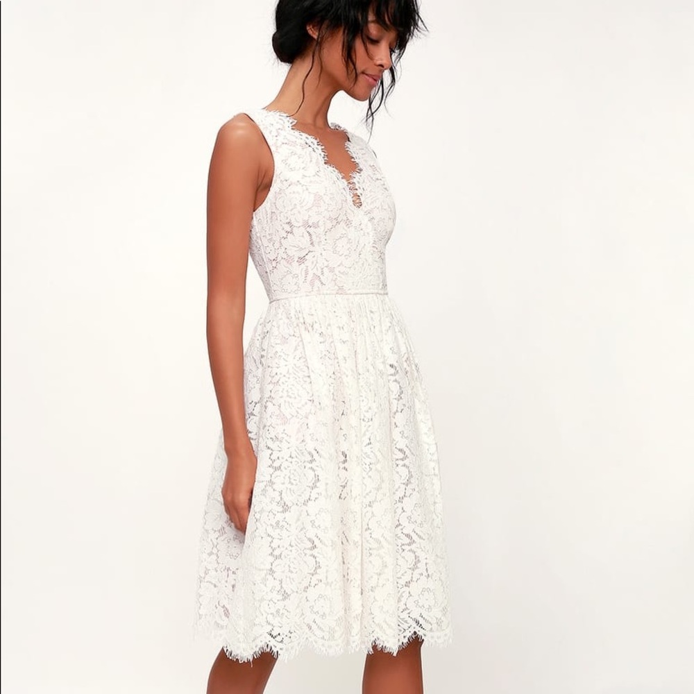 White Lace Dress